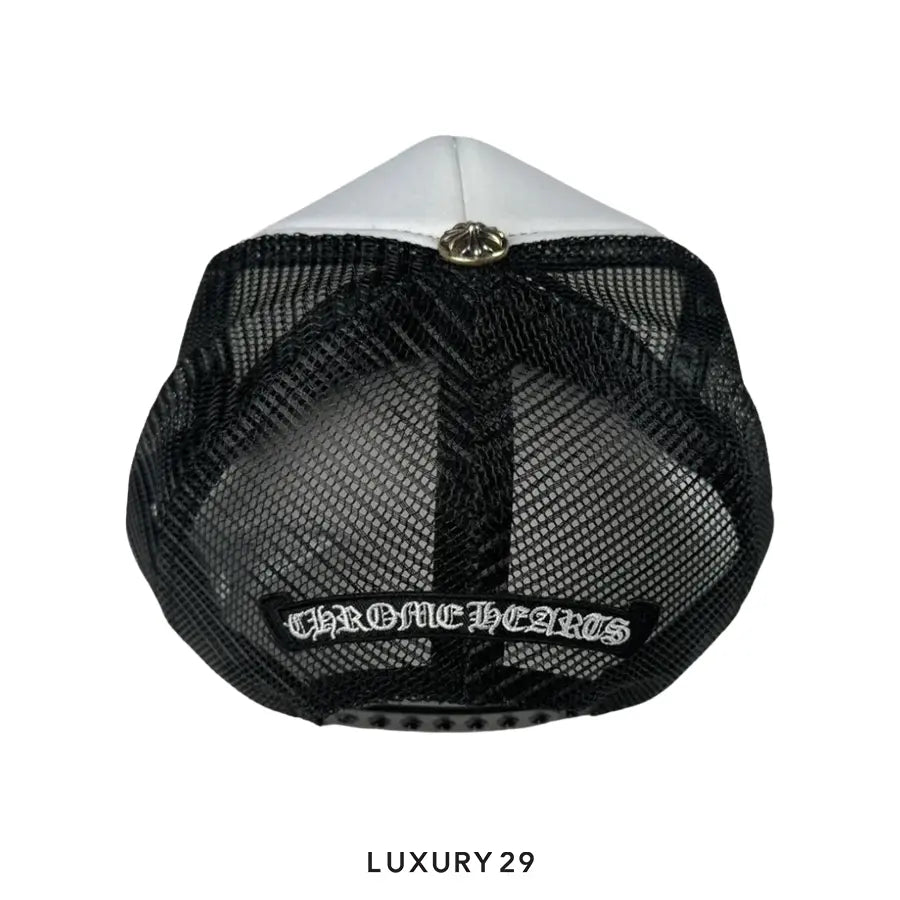 Chrome Hearts Eye Chart Trucker Hat "Black" GALLERY DEPT.