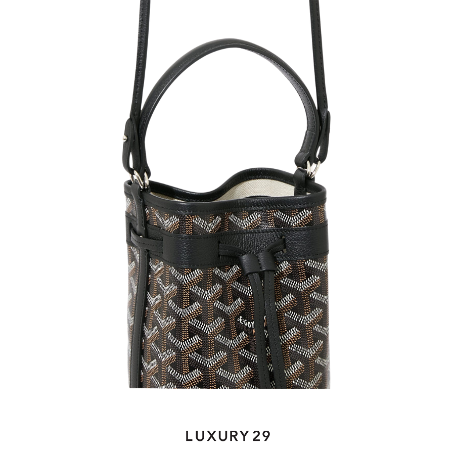 Goyard Petit Flot Mini bucket Bag Black GOYARD