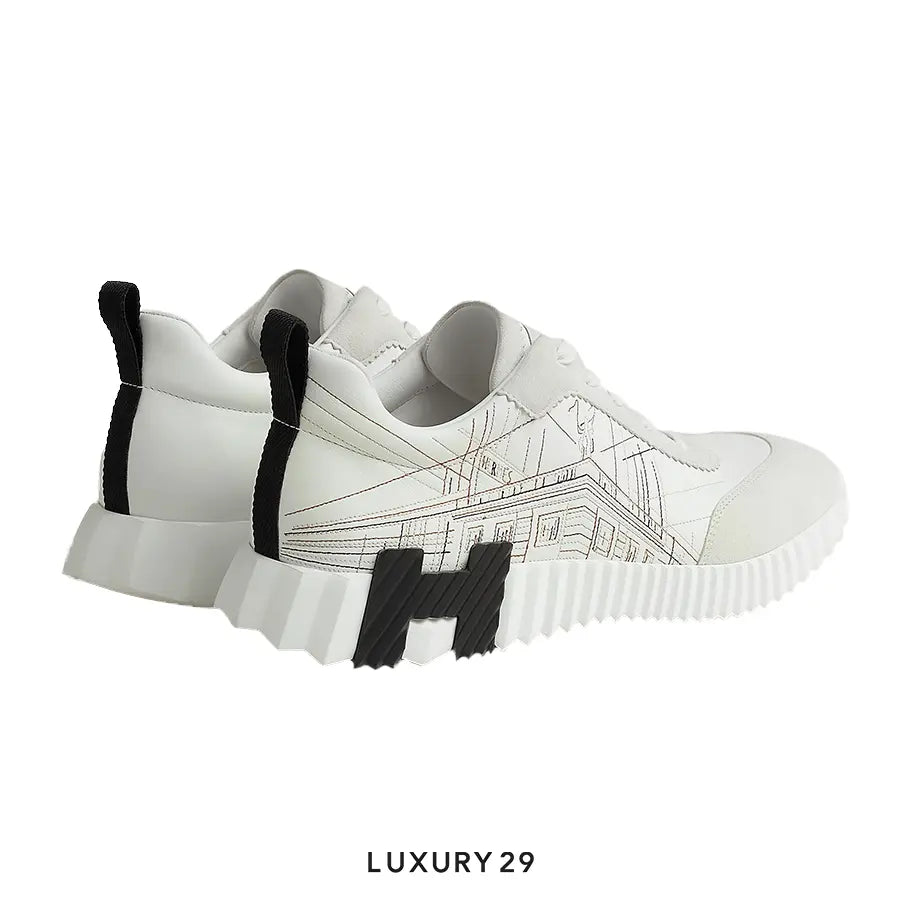 Hermes Bouncing Black Sneaker Blanc(M) HERMES
