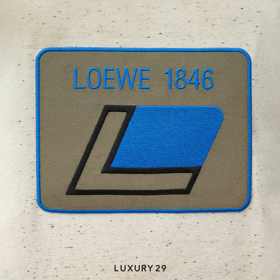 Loewe Loose fit T-shirt in cotton Light Oat Melange LOEWE Luxury29