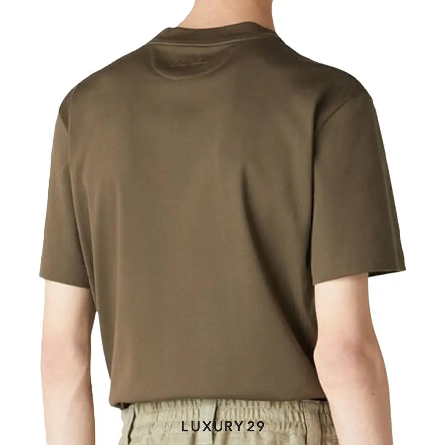 Loro Piana T-Shirt Cotton Coal Green LORO PIANA