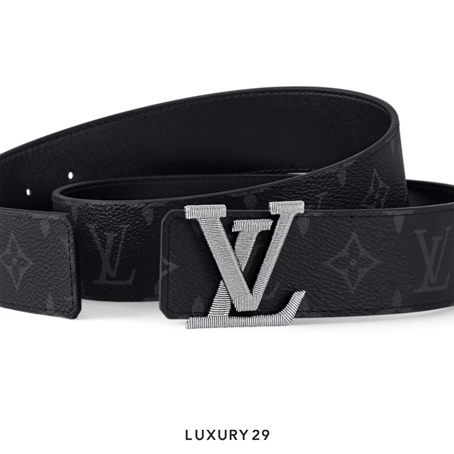 Louis Vuitton LV Stitch 40mm Reversible Belt 90cm Black LOUIS VUITTON