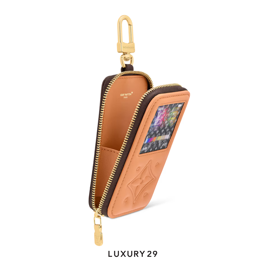 Louis Vuitton LV Music Key Holder and Bag Charm Brown LOUIS VUITTON