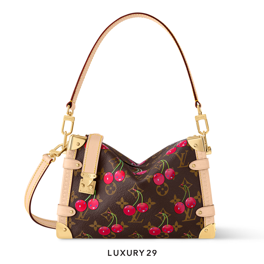 Louis Vuitton LV x TM - Side Trunk MM Bag Monogram cherry canvas Brown LOUIS VUITTON