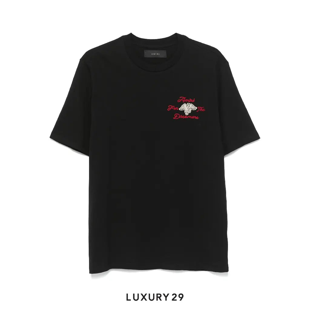 Amiri Embroidered Dreamers Tee Black