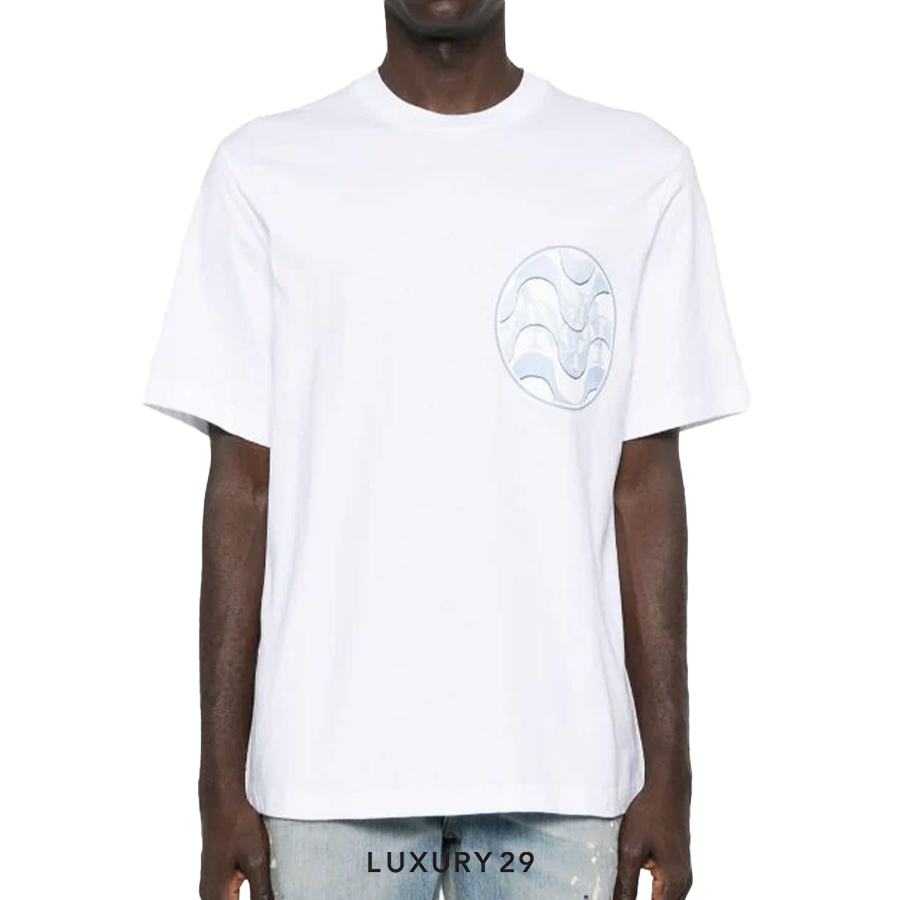 Amiri Staggered Wave Tee 'White' AMIRI