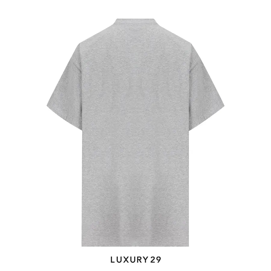 Balenciaga Paris Logo Printed Oversized T-Shirt in Grey BALENCIAGA