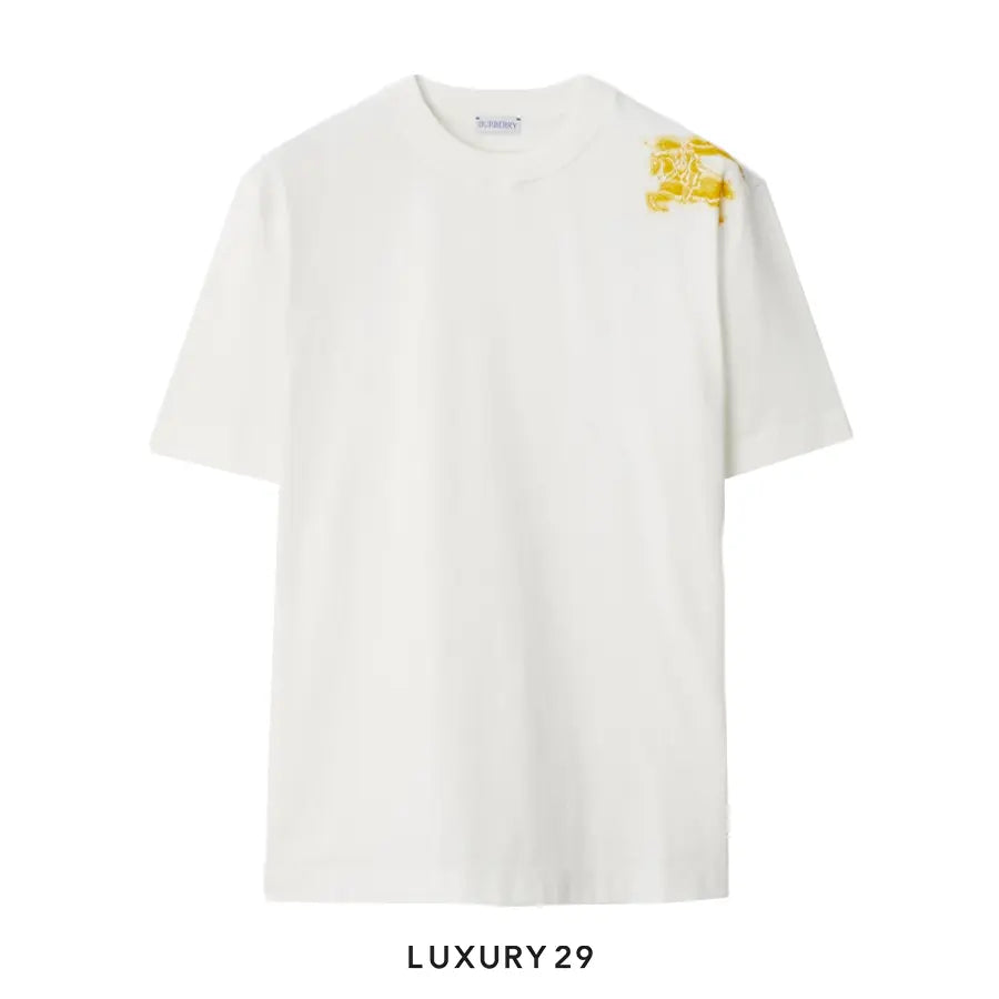 Burberry Cotton T-shirt in Salt White