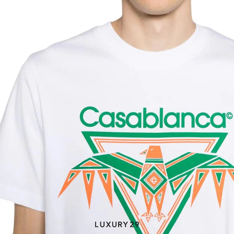 Casablanca Playful Eagle T-Shirt white CASABLANCA
