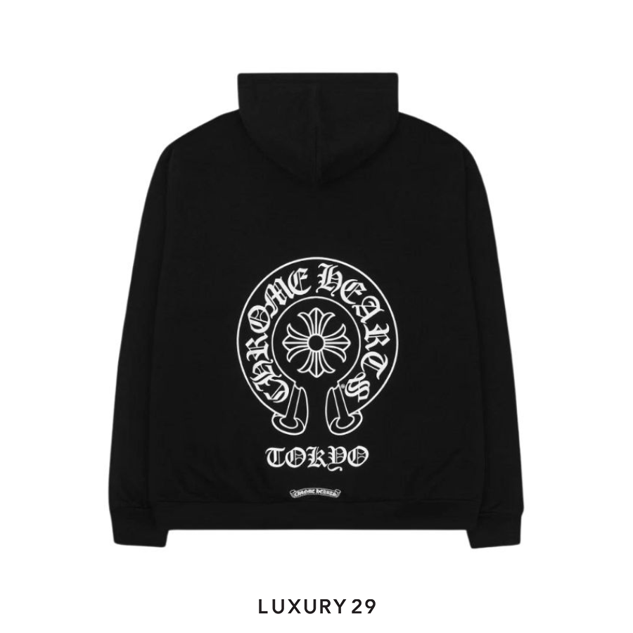 Chrome Hearts Tokyo HorseShoe Logo Hoodie Black CHROME HEARTS