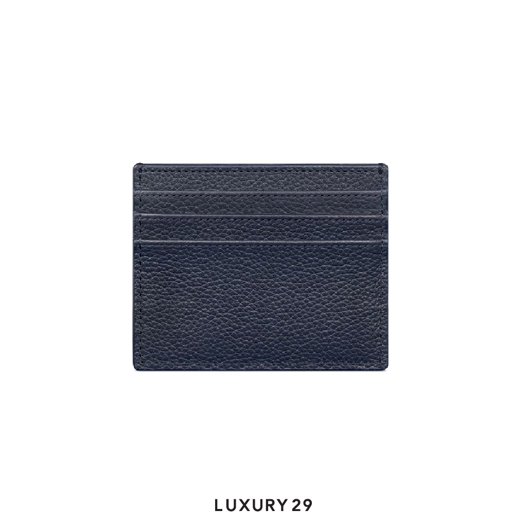 Dior And HYLTON NEL Card Holder Navy Blue DIOR