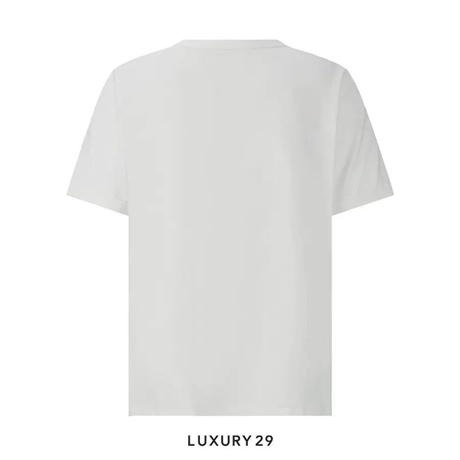 Dior Big O patch letter Logo print T-shirt short sleeve blanc DIOR