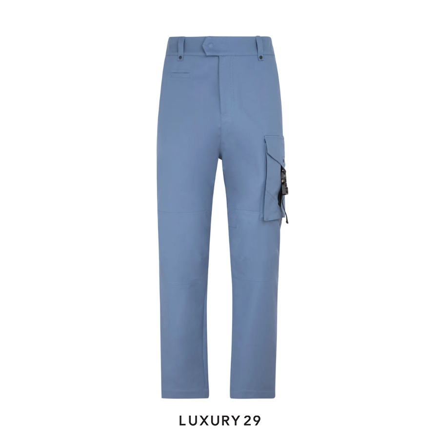 Dior Strap Detailed Cargo Pants Blue DIOR