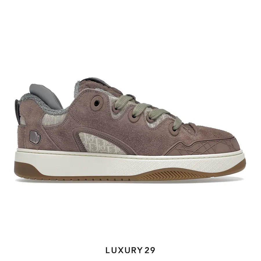 Dior by ERL B9S Skater Sneaker, Limited and Numbered Edition Lilac Suede and Dior Oblique Jacquard DIOR