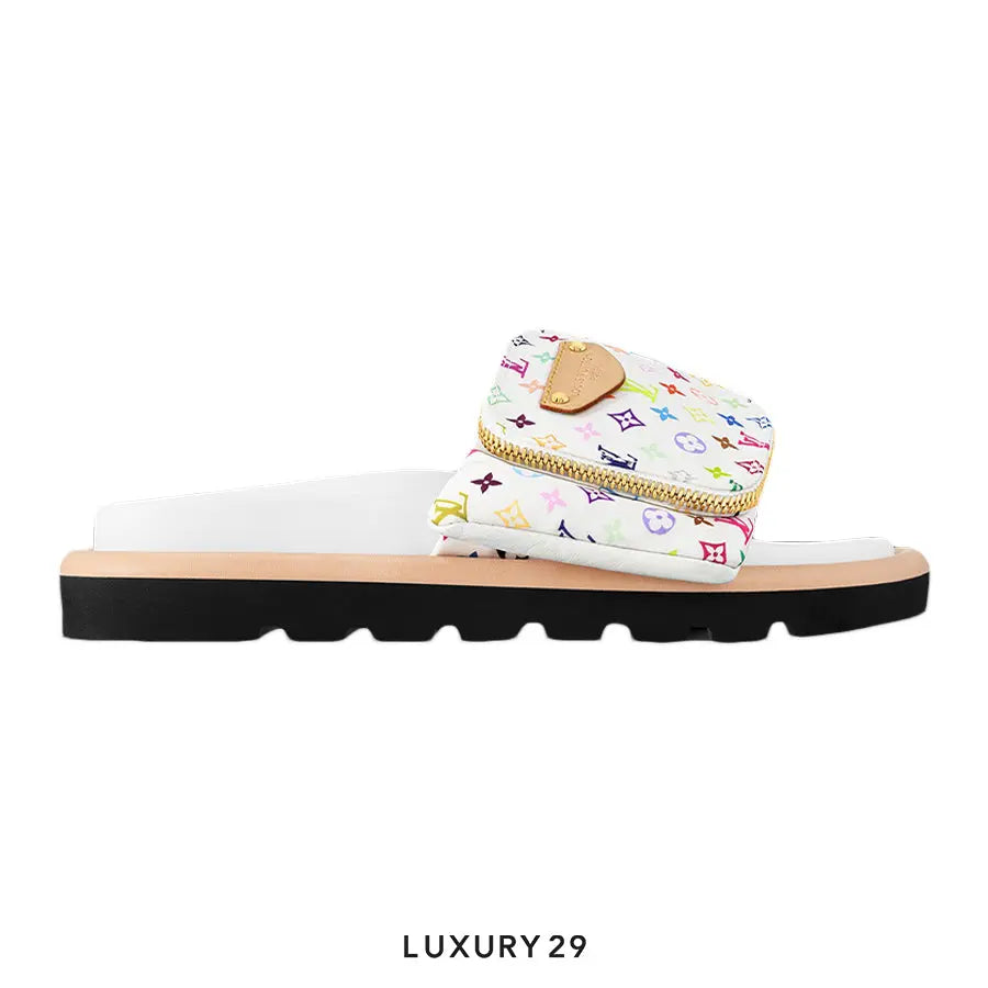 Louis Vuitton LV x TM Pool Pillow Flat Comfort Mules White
