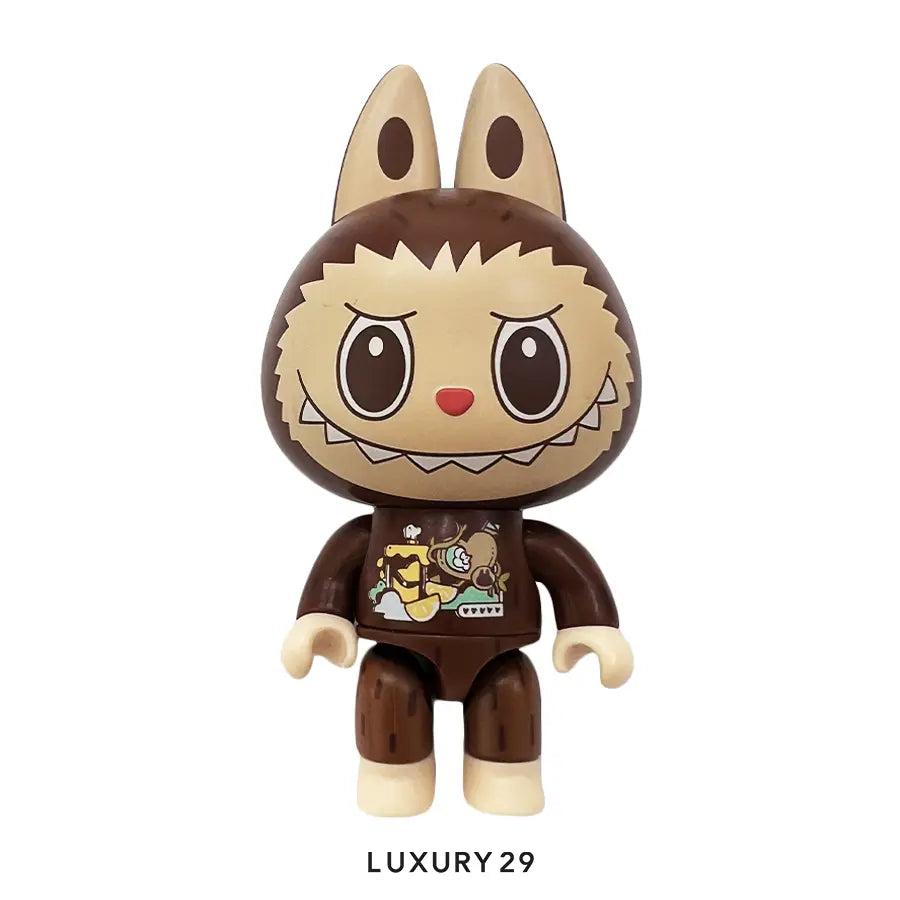 POP MART THE MONSTERS Forest Secret Base Series Blocks LABUBU Mini Log Cabin