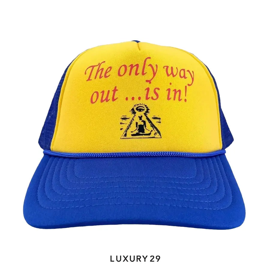 Gallery Dept. ONLY WAY OUT TRUCKER royal