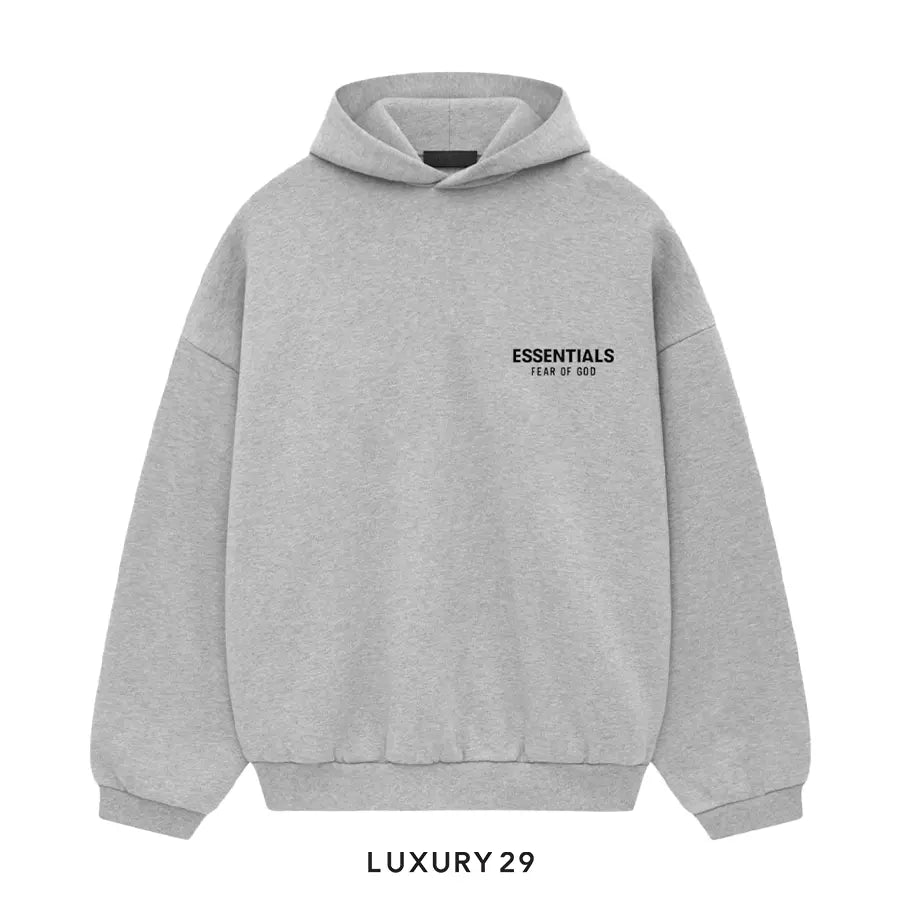 ESSENTIALS FEAR OF GOD fleece Hoodie Light Heather