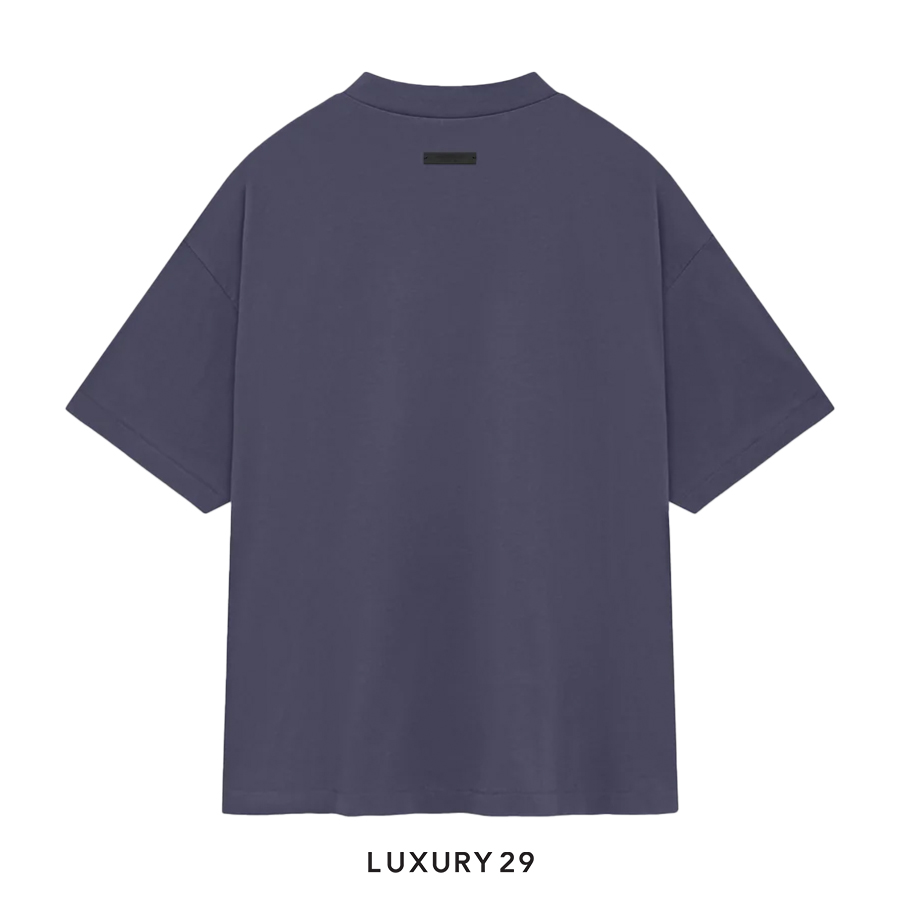 ESSENTIALS FEAR OF GOD jersey crew-neck T-shirt Marine ESSENTIALS