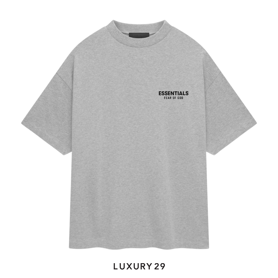 Fear of God Essentials Jersey Crewneck T-Shirt Light Heather Gray ESSENTIALS