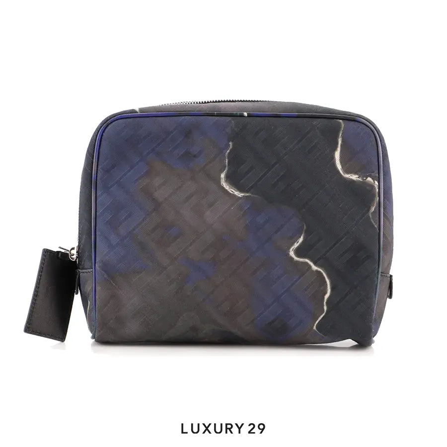 Fendi FF Motif Toiletry Pouch Zucca Canvas Multicolor FENDI