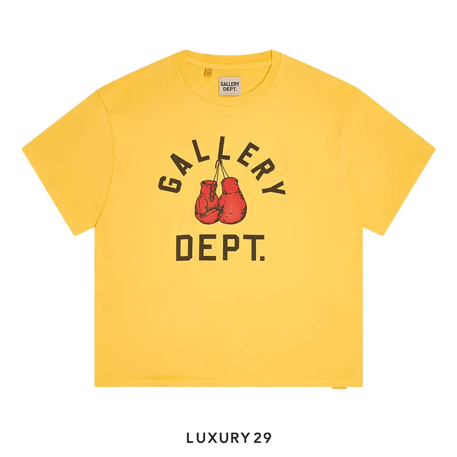 Gallery Dept. Boxing Merch Tee Gold Yellow
