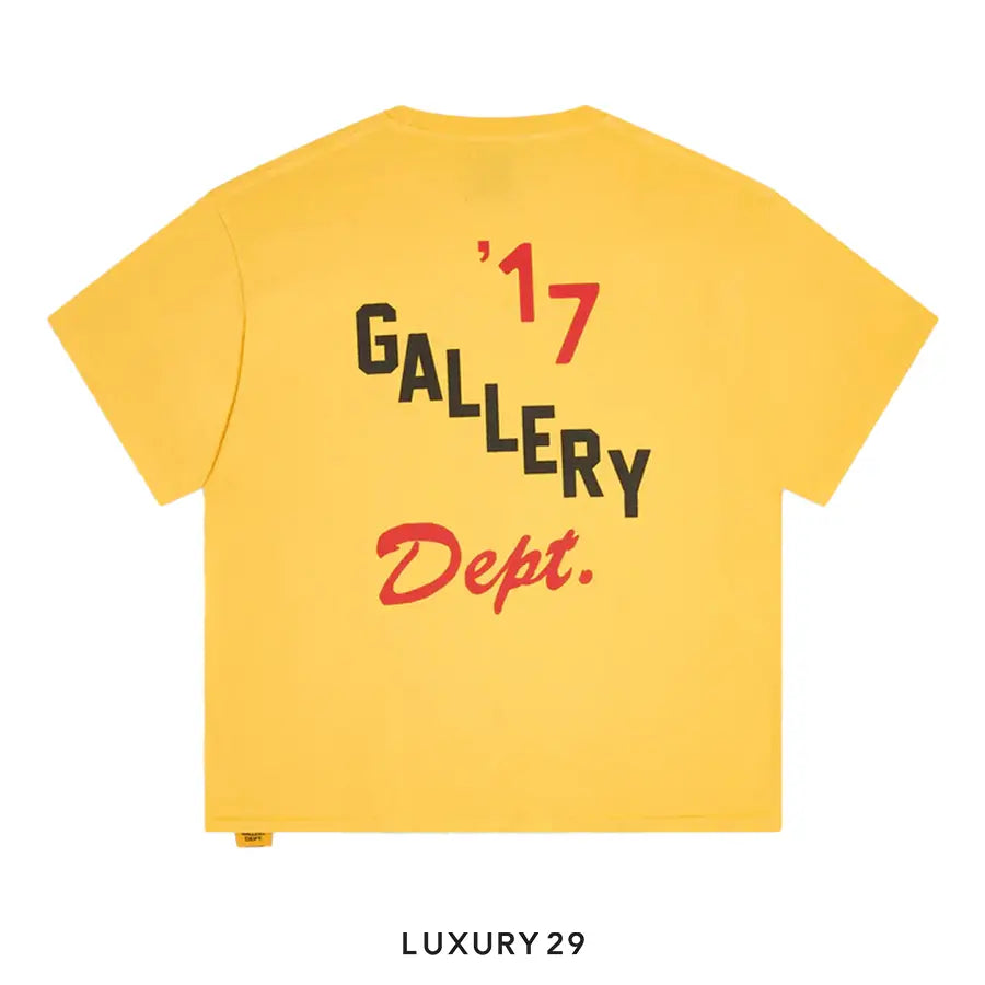 Gallery Dept. Boxing Merch Tee Gold Yellow GALLERY DEPT.
