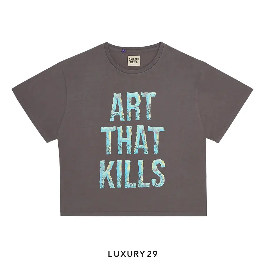 Gallery Dept. Broken ATK Tee0311009400-ATKT-10068-VBLK-01-0034Apparel & Accessories > Clothing > Clothing Tops > T-Shirts