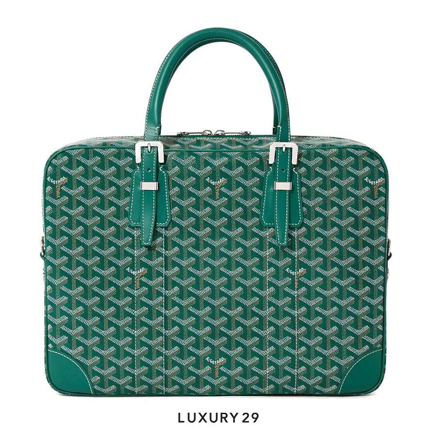 Goyard Ambassade MM Document Case Green GOYARD