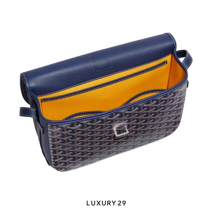 Goyard Belvedere MM Bag Navy Blue GOYARD