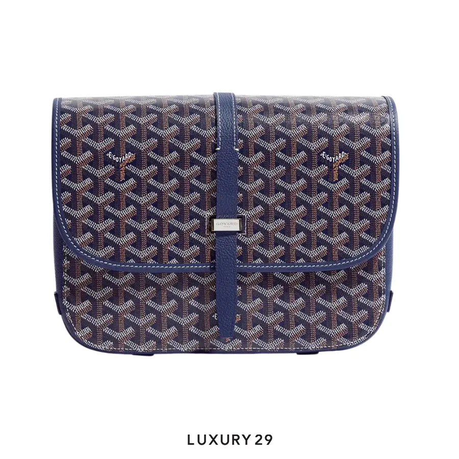 Goyard Belvedere MM Bag Navy Blue GOYARD