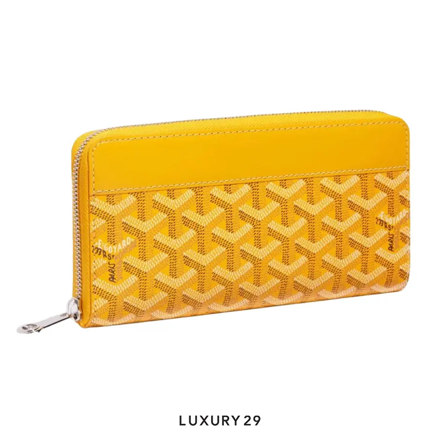Goyard Matignon GM Wallet Yellow GOYARD