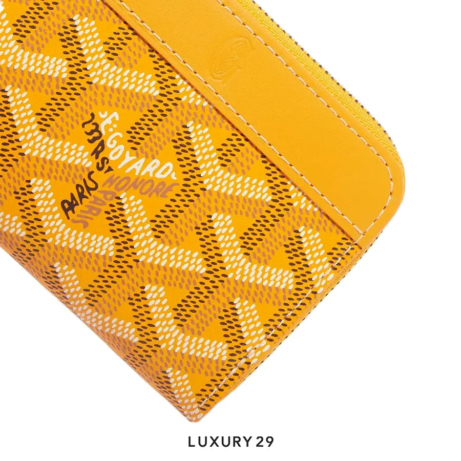 Goyard Matignon Mini Wallet Yellow GOYARD