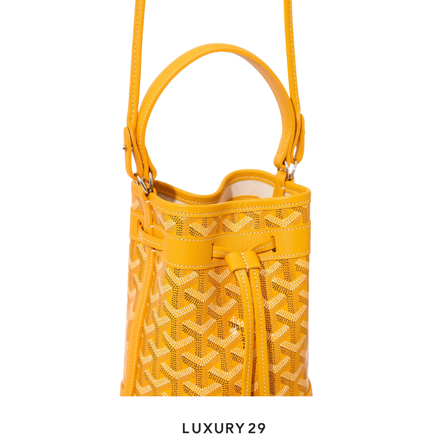 Goyard Petit Flot Mini bucket Bag Yellow GOYARD