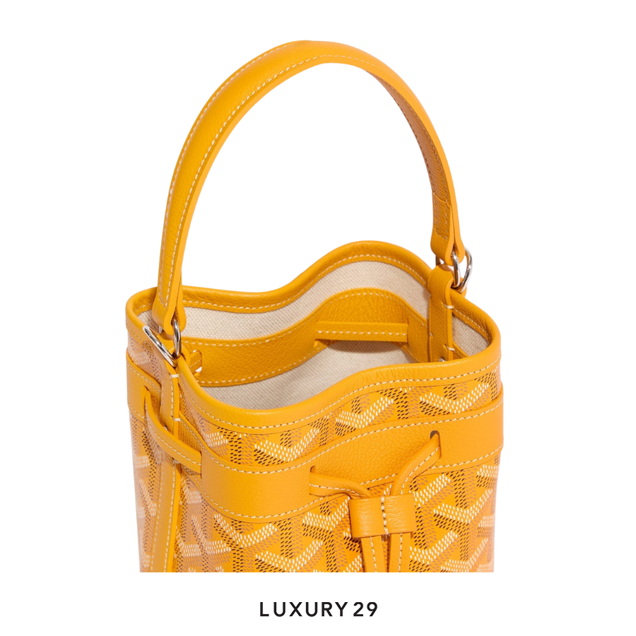 Goyard Petit Flot Mini bucket Bag Yellow GOYARD