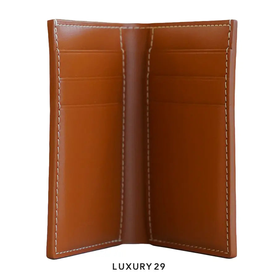 Goyard Saint-Pierre Card Wallet Black & Tan Hand-Painted Heart Brown GOYARD