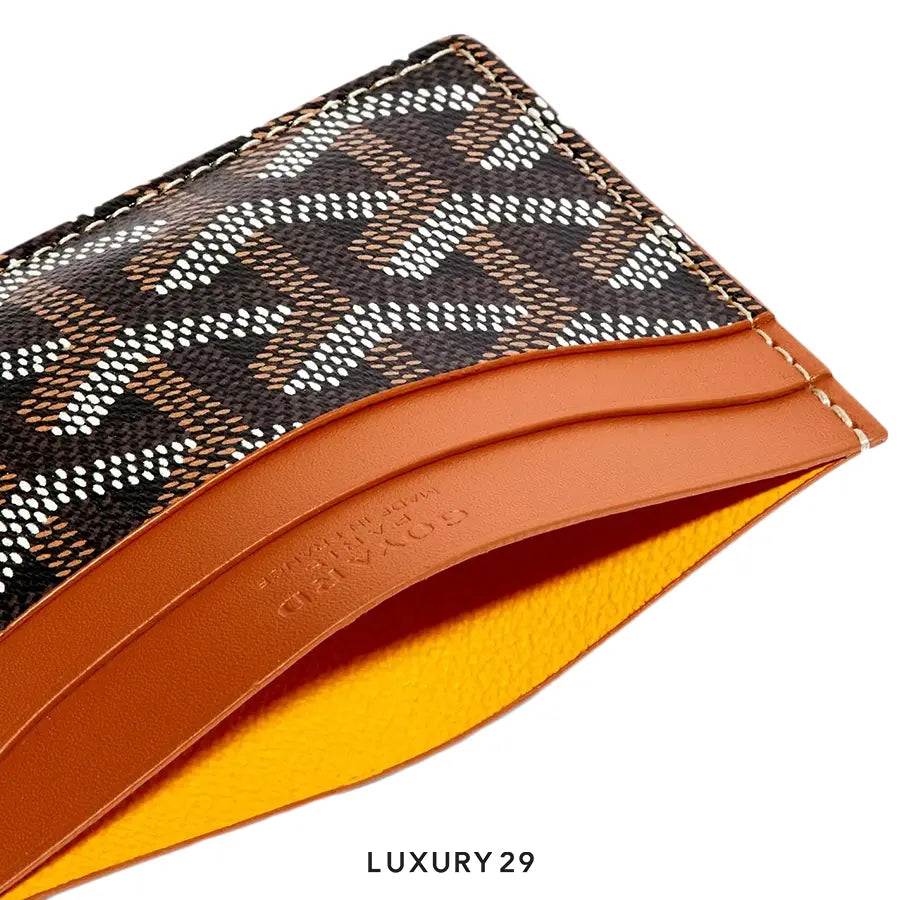 Goyard Saint-Sulpice Card Wallet Black & Tan GOYARD