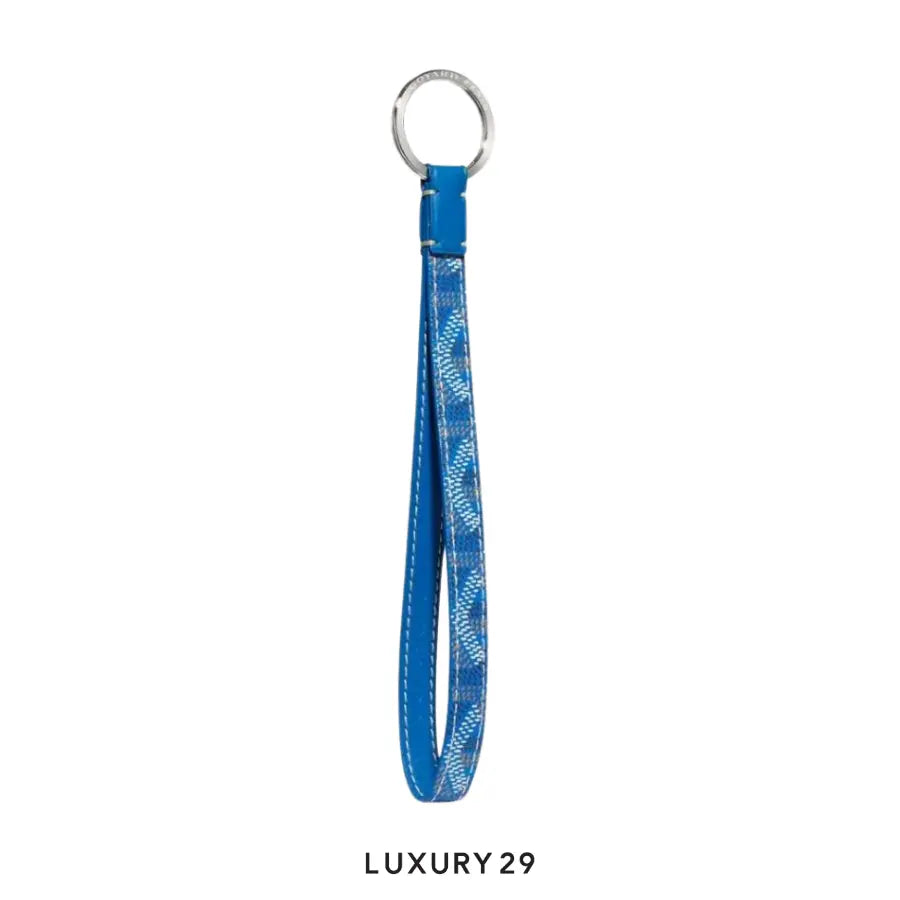 Goyard Sesame Key Ring Sky Blue
