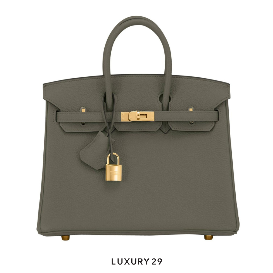 Hermes Birkin 25 Vert Maquis Bag Togo Gold Hardware Military Green K Stamp (2025) HERMES