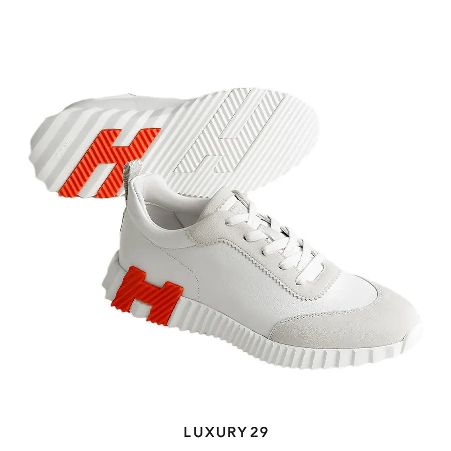 Hermes Bouncing Orange Sneaker Blanc(M) HERMES