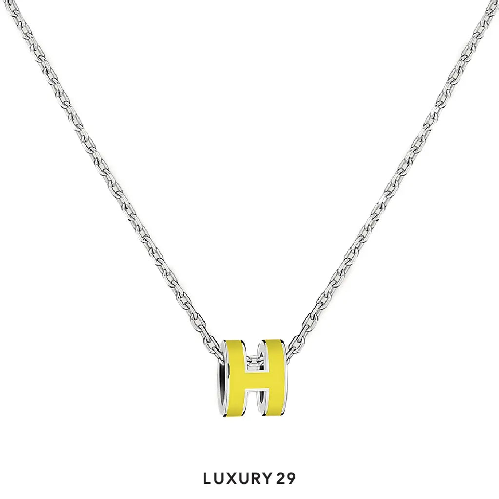 Hermes Mini Pop H pendant New Lime