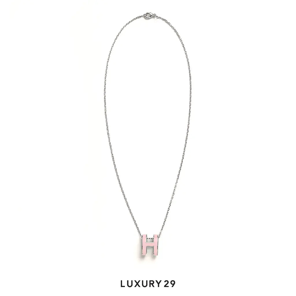 Hermes Mini Pop H pendant Rose dragee HERMES