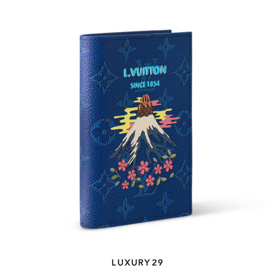 LOUIS VUITTON LV Passport cover blue
 Monogram Canvas LOUIS VUITTON