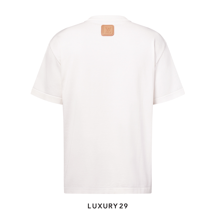 Louis Vuitton LV VVN Patch Short-Sleeved Cotton Crewneck White LOUIS VUITTON Luxury29