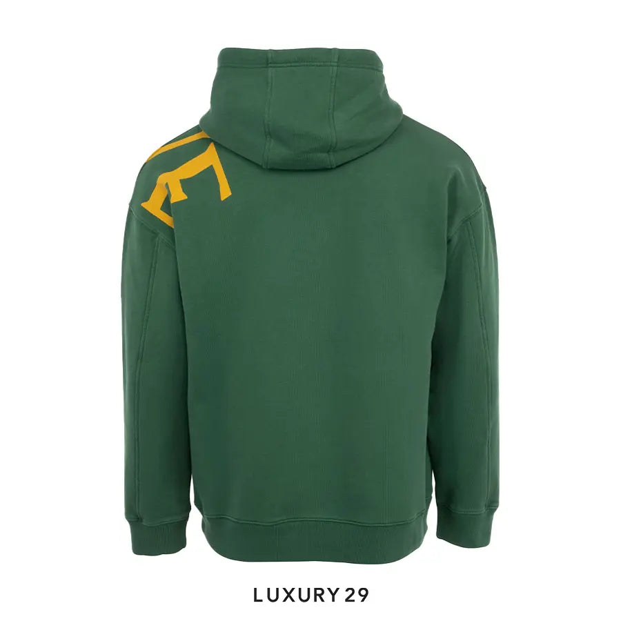 Loewe Relaxed fit hoodie in cotton Dark Green LOEWE
