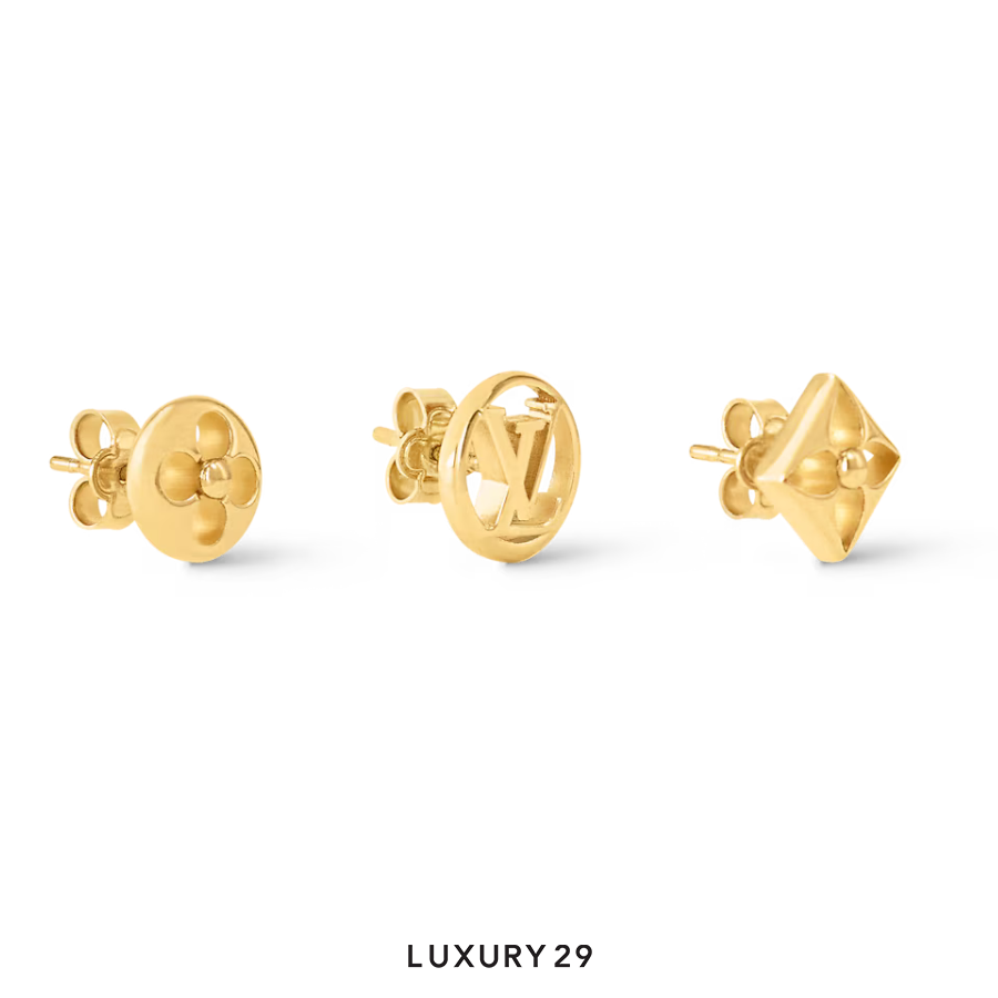 Louis Vuitton LV Crazy in Lock Earring Set Gold LOUIS VUITTON