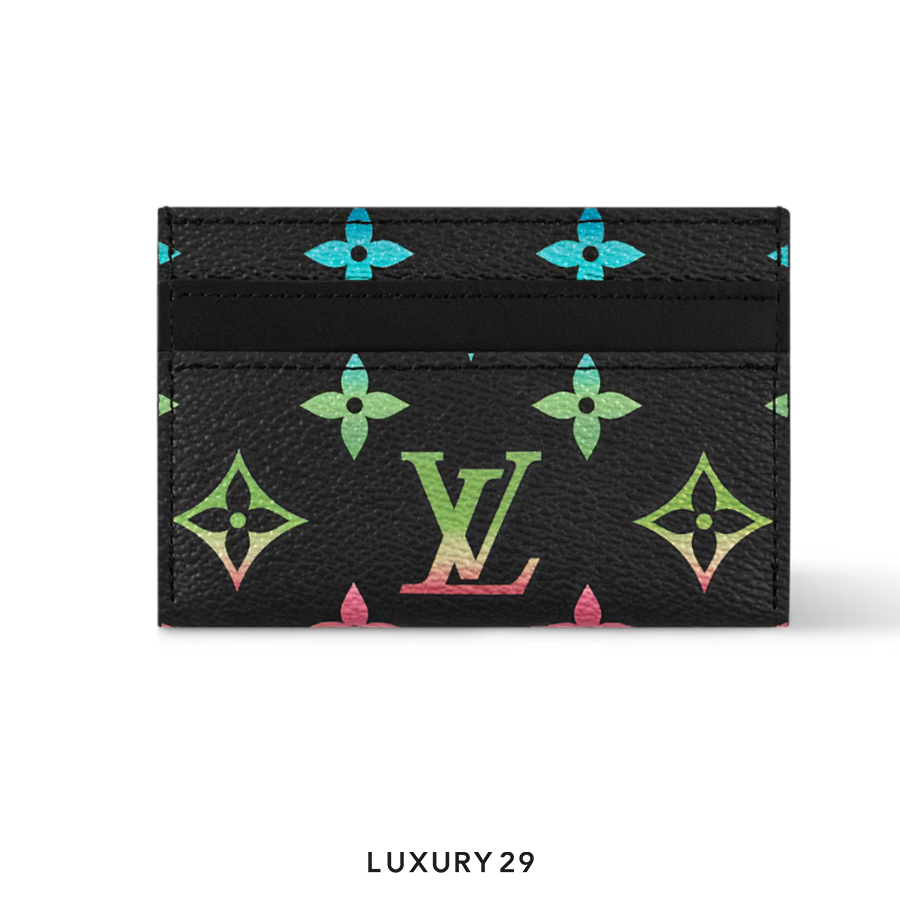 Louis Vuitton LV Double Card Holder Black in gradient Black LOUIS VUITTON