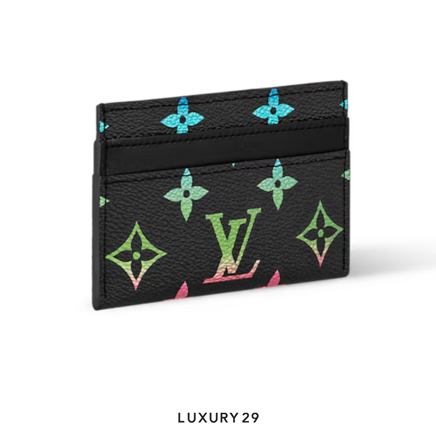 Louis Vuitton LV Double Card Holder Black in gradient Black LOUIS VUITTON