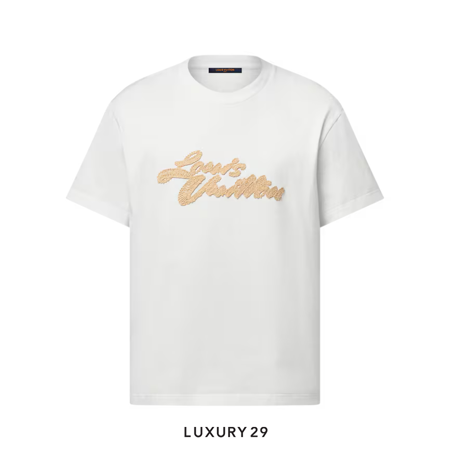 Louis Vuitton LV Embroidered T-shirt White LOUIS VUITTON