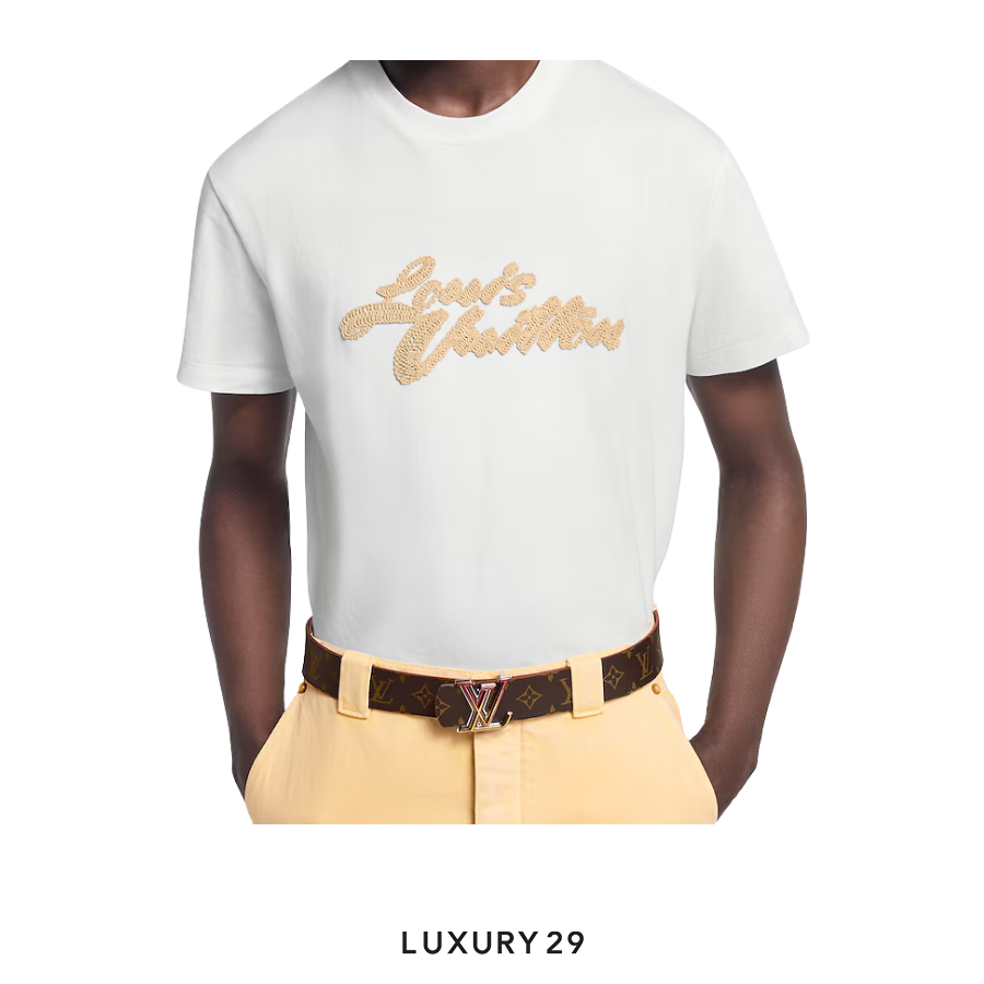 Louis Vuitton LV Embroidered T-shirt White LOUIS VUITTON
